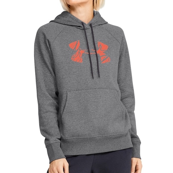 New Women's Under Armour Rival Fleece Logo Hoodie Size XS - Picture 1 of 10
